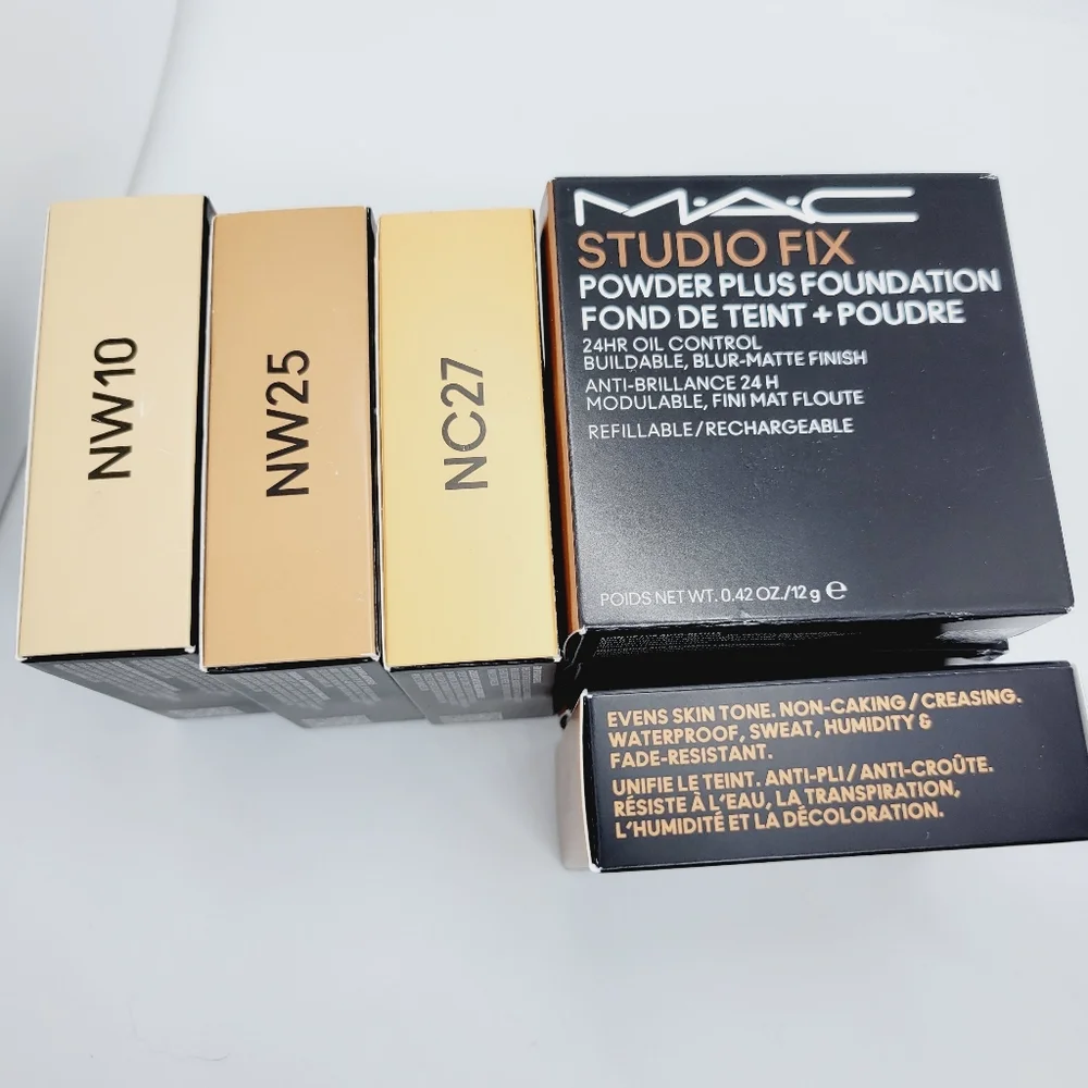 NW10 New Formula MAC Studio Fix Powder Plus Foundation Fair Rosy Brand New Boxed